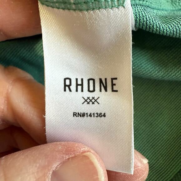 Rhone Delta Pique Polo Men's Performance DPP-181 Green L Athleisure Athletic - Picture 5 of 9